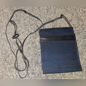 Blue Crossbody Purse Wallet Bag, Eagle Creek, Great For Travel Flawed See Photos